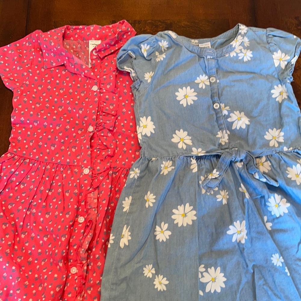 2 new dresses for a girl. Size 5T.